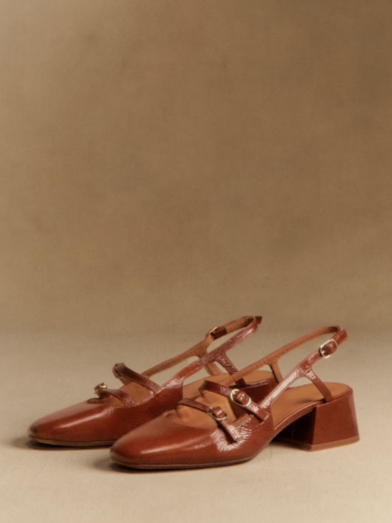 Sezane Shoes - Sezane Paula Babies in Polished Camel size 8, new with tags NWT
